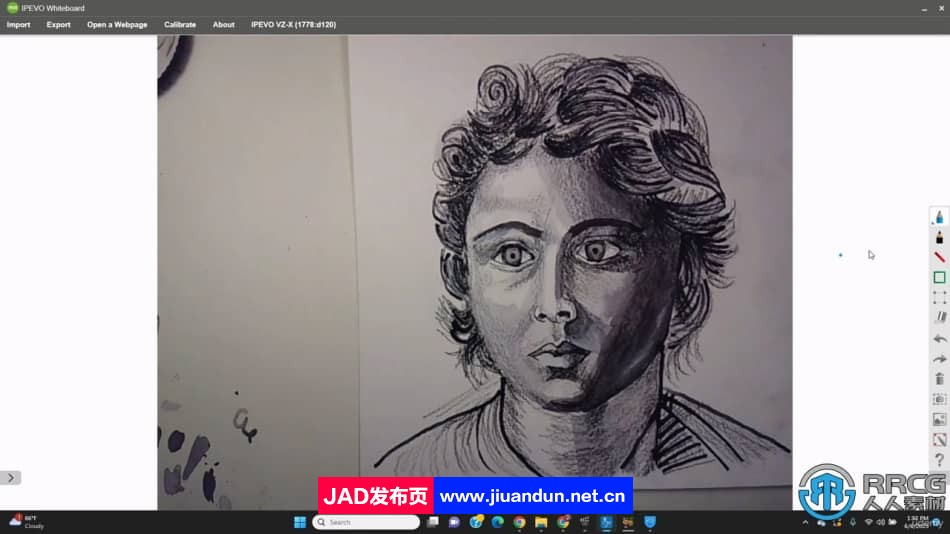 黑白肖像特征人物素描传统绘画技术训练视频教程 CG 第9张