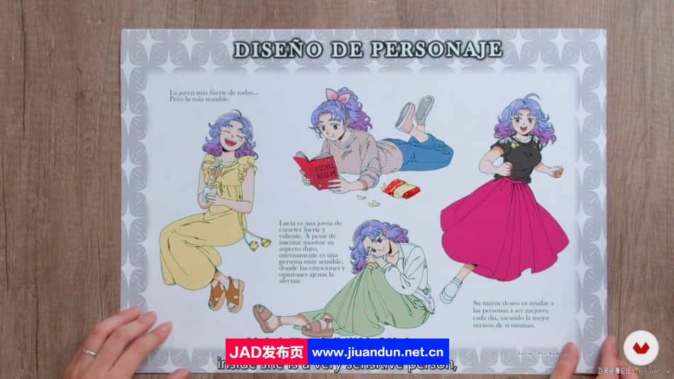 西班牙插画家 Andrea Jen 漫画人物的创作上色教程-中英字幕 CG 第11张