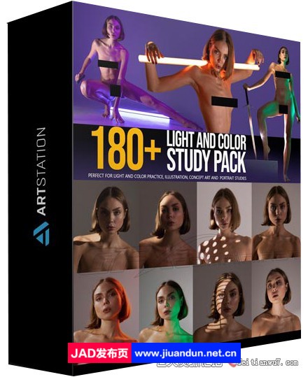 180+ 女性角色姿势光与色绘画建模学习高清图片参考素材合集 CG 第1张