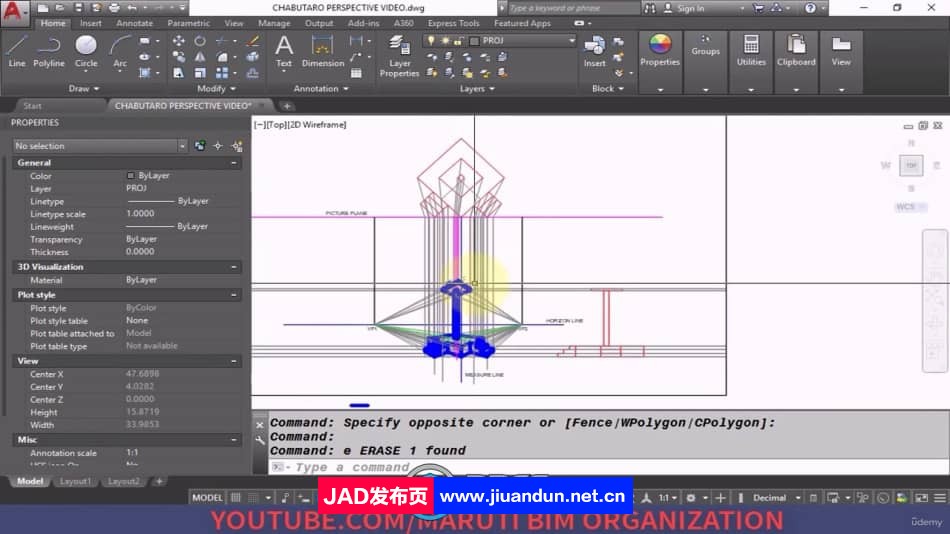 AutoCAD 2D透视画法核心技术训练视频教程 CAD 第9张