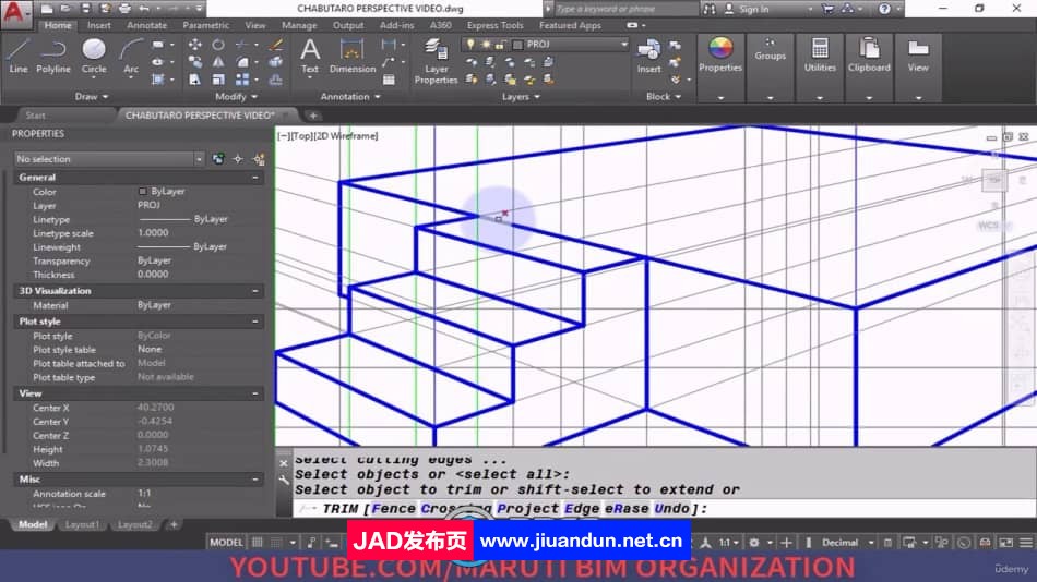 AutoCAD 2D透视画法核心技术训练视频教程 CAD 第8张