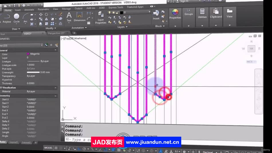 AutoCAD 2D透视画法核心技术训练视频教程 CAD 第7张