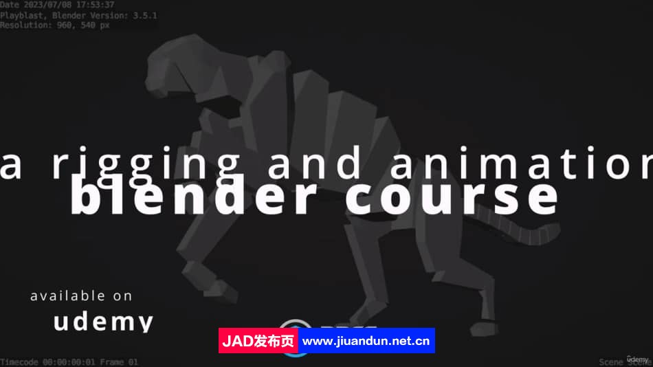 Blender猎豹骨骼绑定动画实例制作视频教程 Blender 第12张