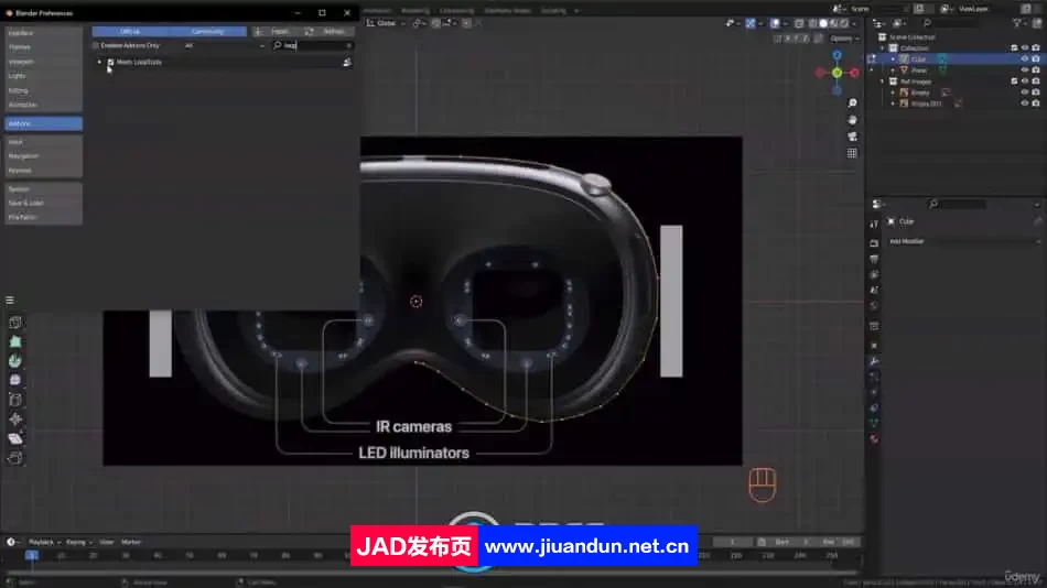 Blender苹果VR虚拟现实设备产品完整实例制作视频教程 Blender 第7张