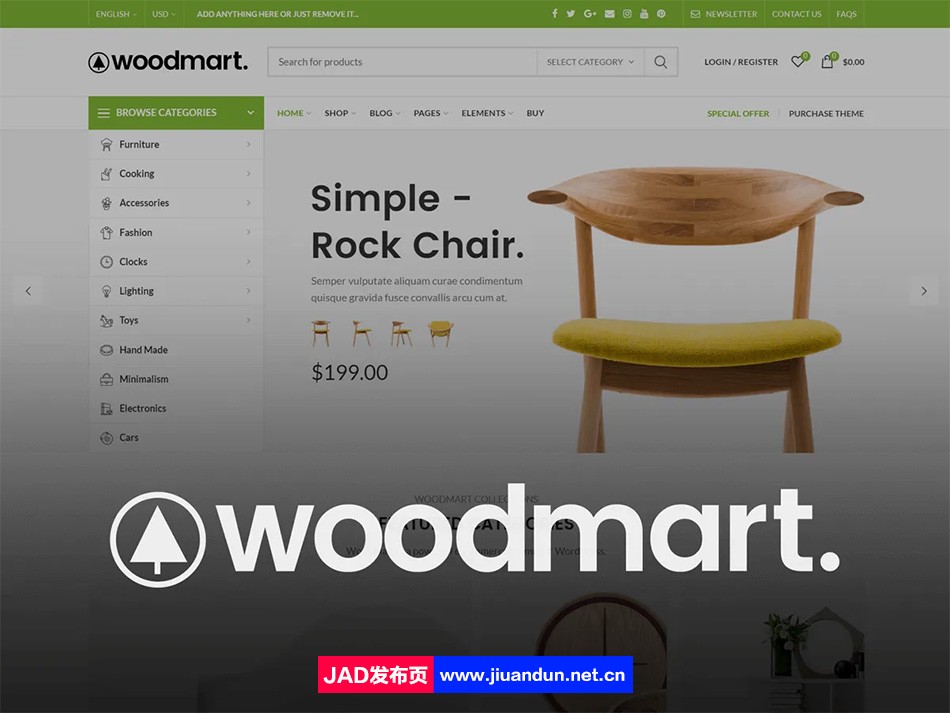 WoodMart 汉化版-WordPress WooCommerce高级商城主题+核心插件 wordpress主题/插件 第1张