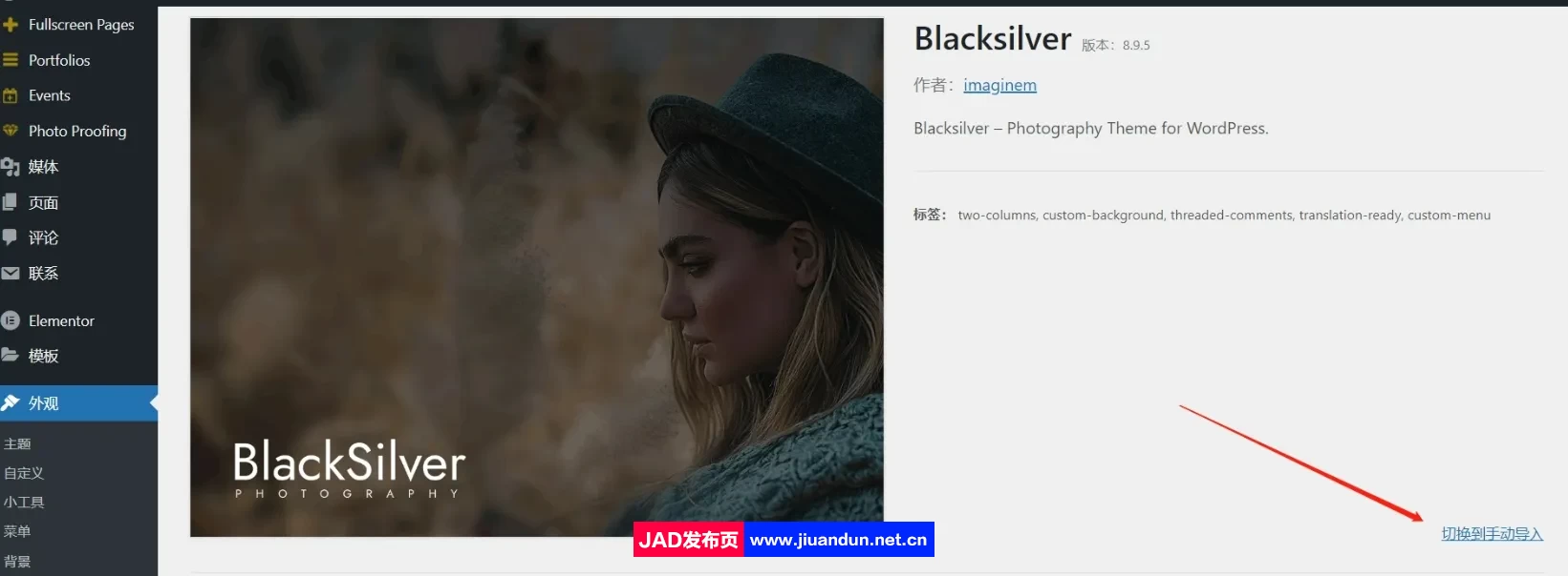 Blacksilver主题汉化版– WordPress专业摄影主题+demo演示数据 wordpress主题/插件 第6张