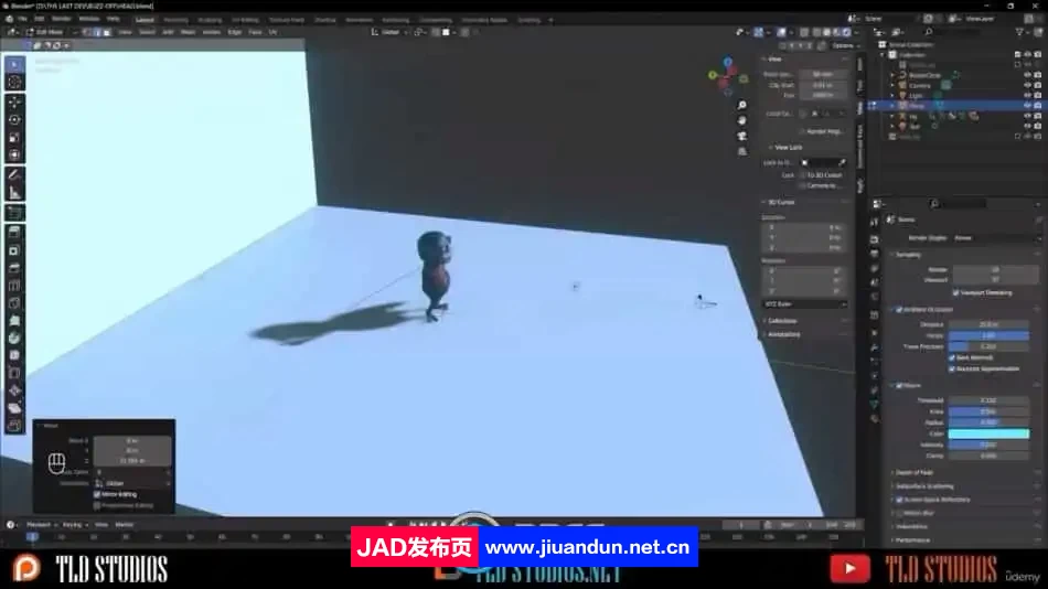 Blender眼睛龟角色三维动画设计视频教程 Blender 第9张