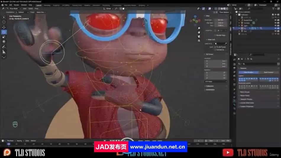 Blender眼睛龟角色三维动画设计视频教程 Blender 第8张