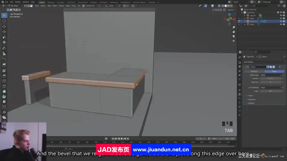 Blender 低多边形三维房间建模灯光材质渲染教程-中英字幕 3D 第2张