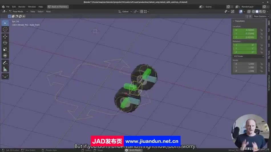 CGCookie -Blender三维卡通越野卡车绑定动画完整教程-中英字幕 3D 第3张