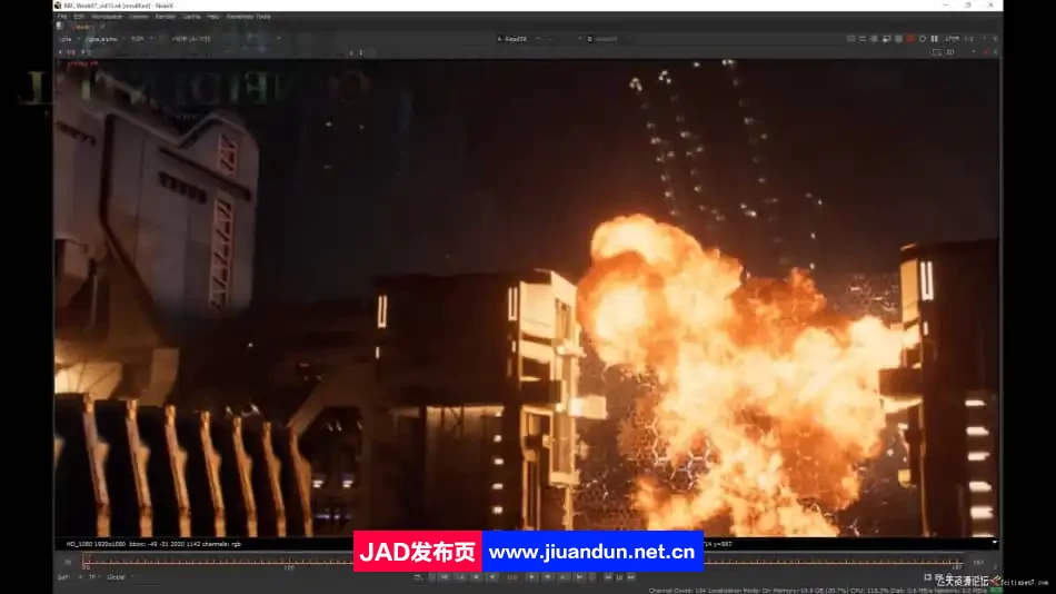 Nuke史诗级FX特效合成CG镜头制作大师级视频教程-中英字幕 3D 第7张