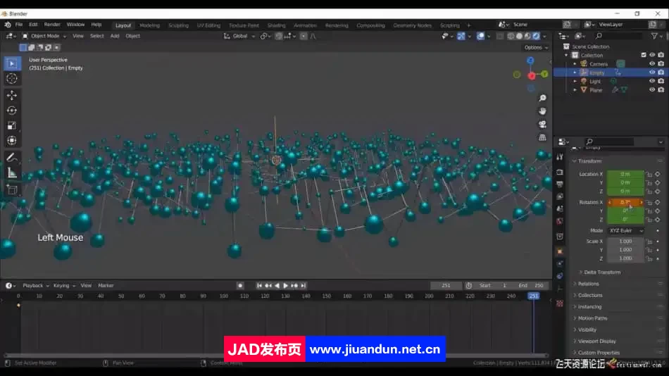 Blender 创建plexus几何体创意制作渲染动画视频教程-中英字幕 3D 第5张