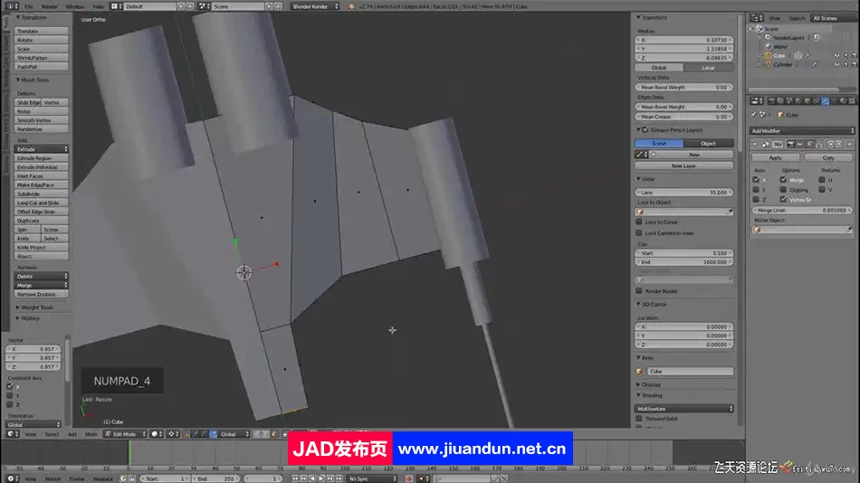 blender飞船坠毁真实视觉镜头创建CGI特效视频教程-中英字幕 3D 第2张