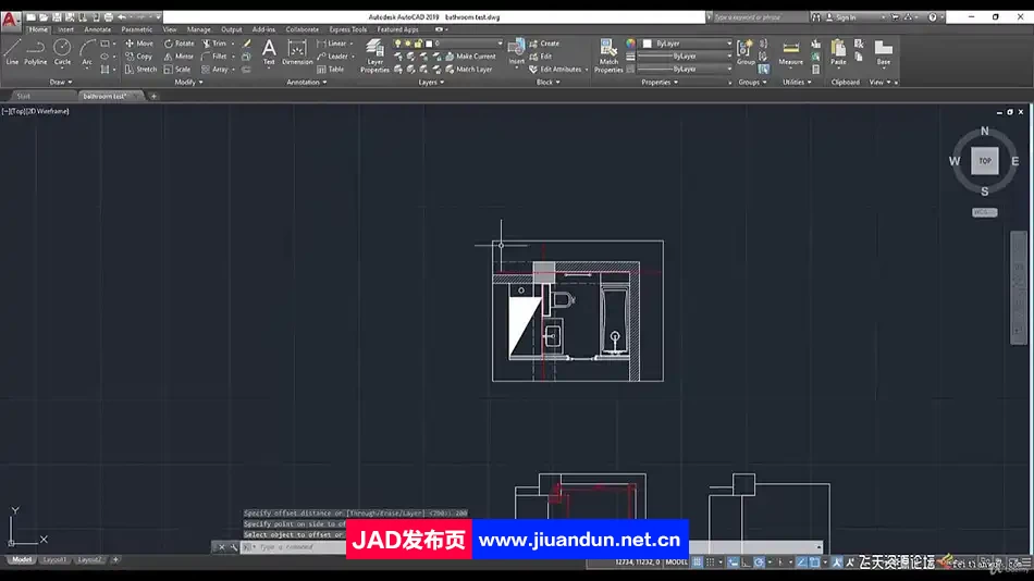 3ds max Autocad 室内浴室项目设计建模渲染教程-中英字幕 3D 第2张