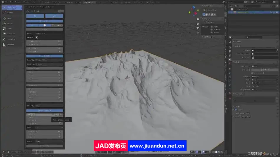 Blender 3D 自然环境建模贴图制作大师班教程-人工翻译字幕 3D 第2张