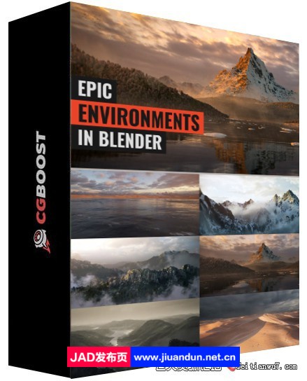 Blender 3D 自然环境建模贴图制作大师班教程-人工翻译字幕 3D 第1张