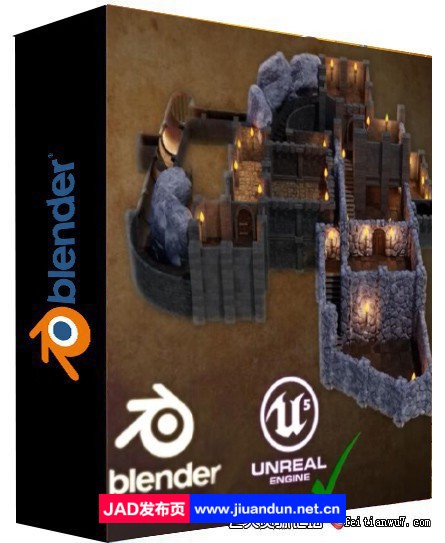 Blender和UE5暗黑地牢RPG游戏制作教程-中英字幕 3D 第1张