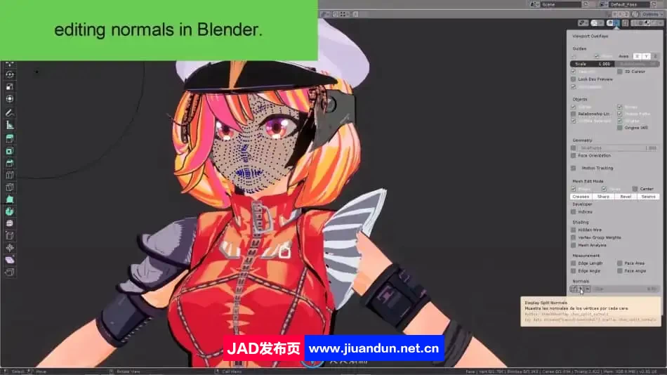 【中文字幕】Blender 2D卡通渲染风格人物角色制作视频教程 3D 第7张