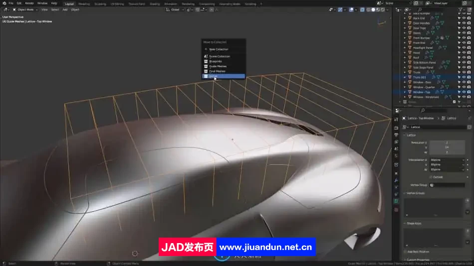 Blender 3D高精度汽车建模制作流程大师班视频教程 Blender 第9张