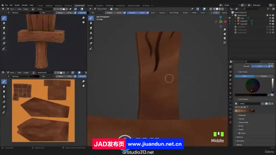 Blender 3.6游戏资产纹理绘制技术视频教程 3D 第4张