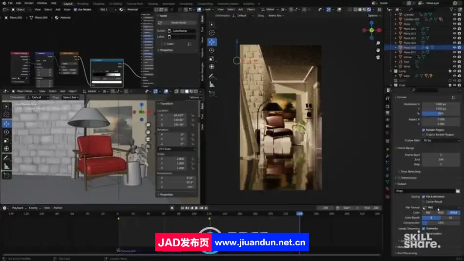 Blender创意动画渲染制作流程视频教程 3D 第9张
