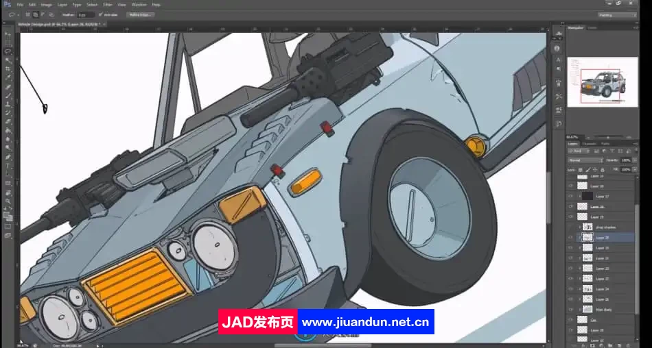 Charles Lin画师车辆设计数字绘画技术视频教程 CG 第10张