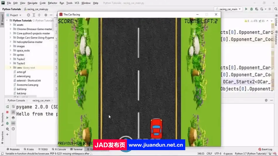 Python模块赛车游戏开发实例制作视频教程 IT教程 第5张