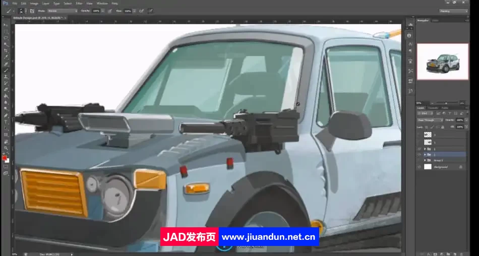 Charles Lin画师车辆设计数字绘画技术视频教程 CG 第13张