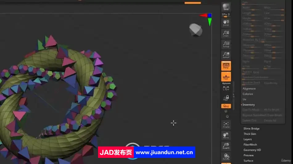 ZBrush珠宝几何图形雕刻设计视频教程 3D 第10张