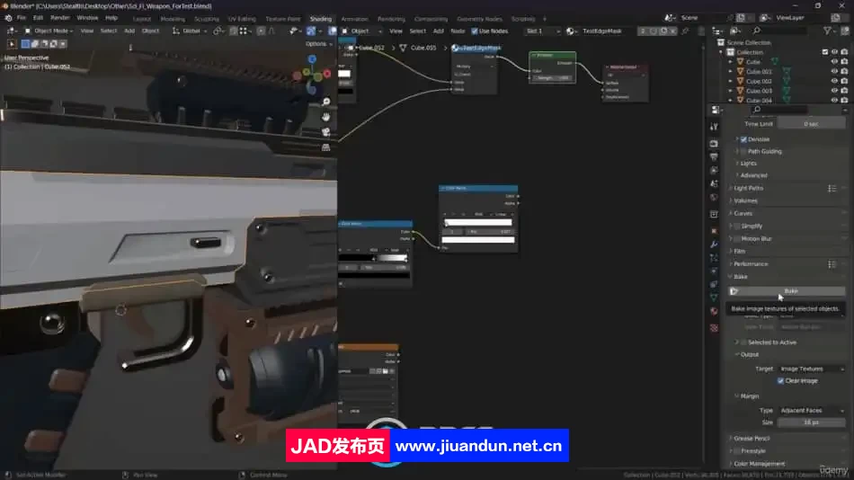 Blender逼真游戏模型资产制作终极训练视频教程 3D 第10张
