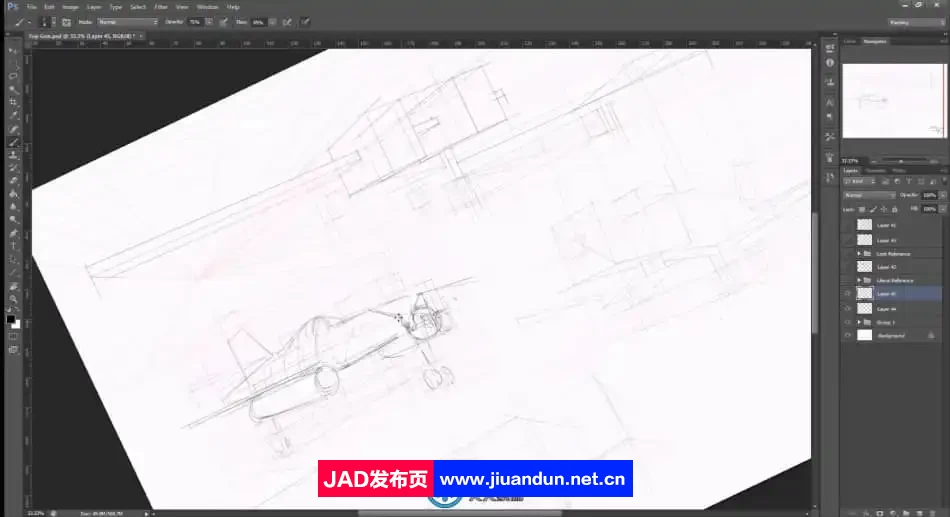 Charles Lin画师科幻飞机概念艺术绘画设计视频教程 CG 第4张