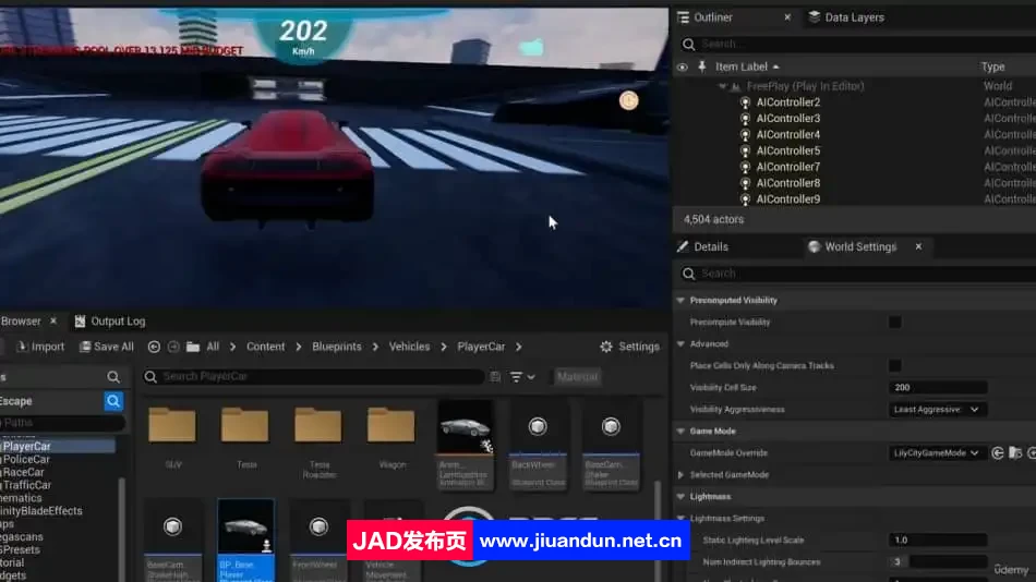 UE5虚幻引擎赛车竞速追逐游戏开发视频教程 教程专区 第8张