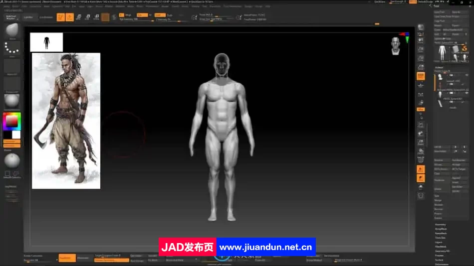 Zbrush逼真3D角色人体骨架肌肉解剖制作视频教程 3D 第9张