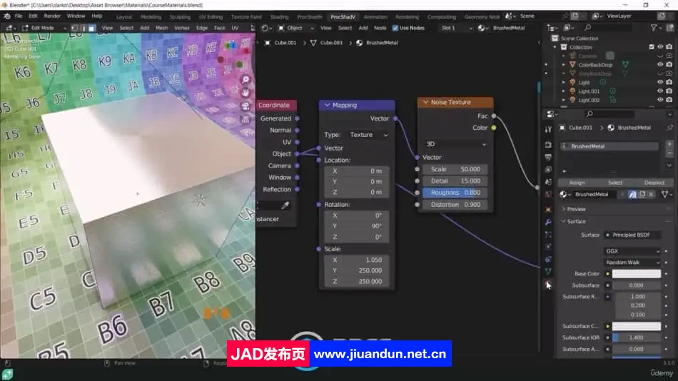 Blender使用节点制作纹理材质核心技术视频教程 3D 第6张