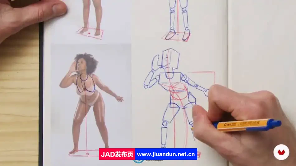 人物角色线条表现动态姿势绘画技巧视频教程 CG 第7张