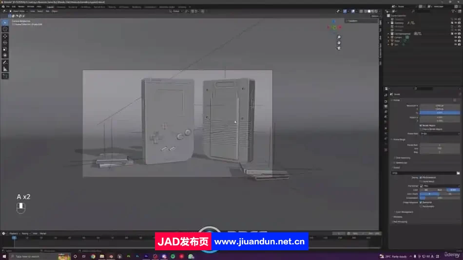 Blender与Substance Painter任天堂游戏机制作流程视频教程 3D 第8张