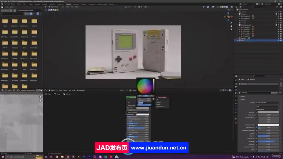 Blender与Substance Painter任天堂游戏机制作流程视频教程 3D 第9张