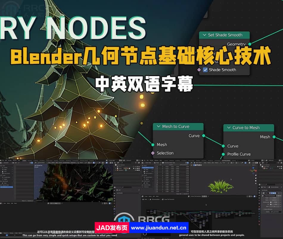 Blender几何节点基础核心技术训练视频教程 3D 第1张