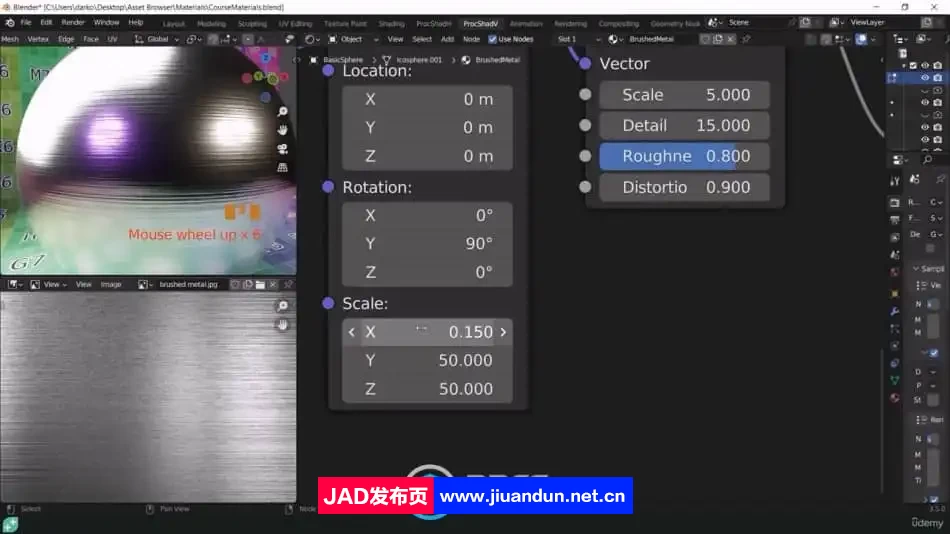 Blender使用节点制作纹理材质核心技术视频教程 3D 第5张