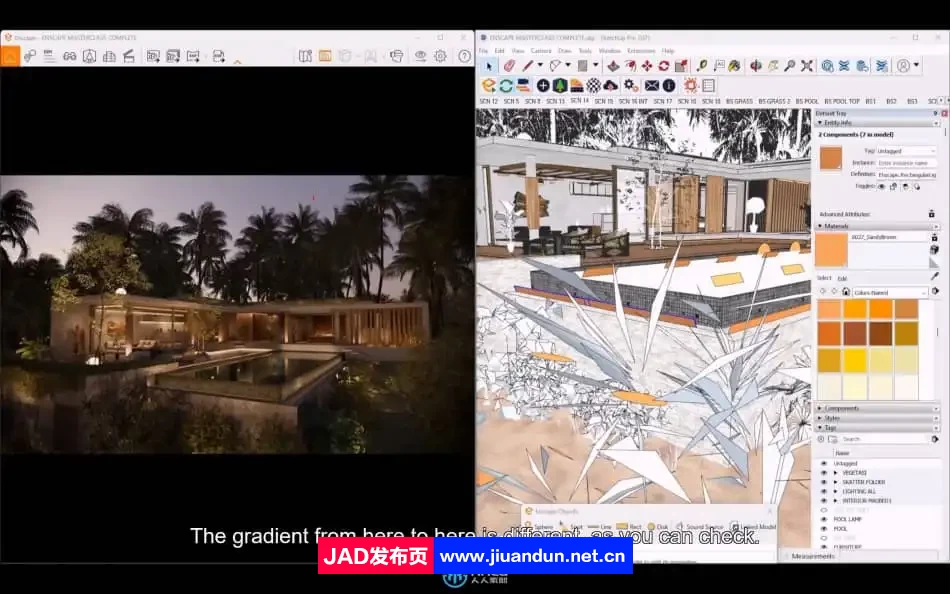 Enscape与Sketchup3D建筑可视化大师班视频教程 3D 第6张