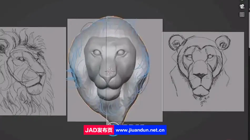 Blender数字肖像角色雕刻艺术技能训练视频教程 3D 第9张