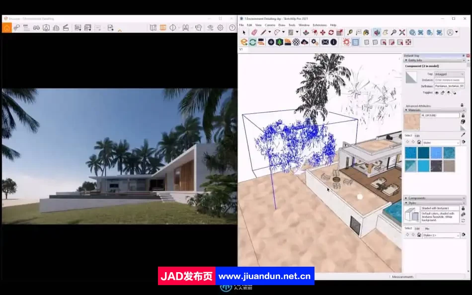 Enscape与Sketchup3D建筑可视化大师班视频教程 3D 第4张