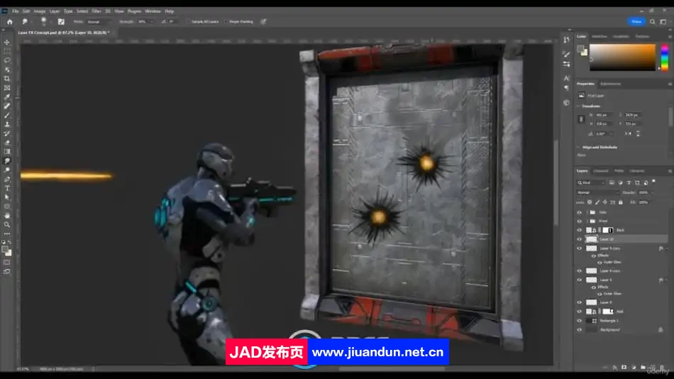 UE5虚幻引擎科幻游戏特效系列教程 - 能量护盾与手榴弹特效 UE 第7张