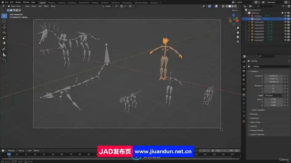 Blender三维人物角色建模与动画制作视频教程 3D 第6张