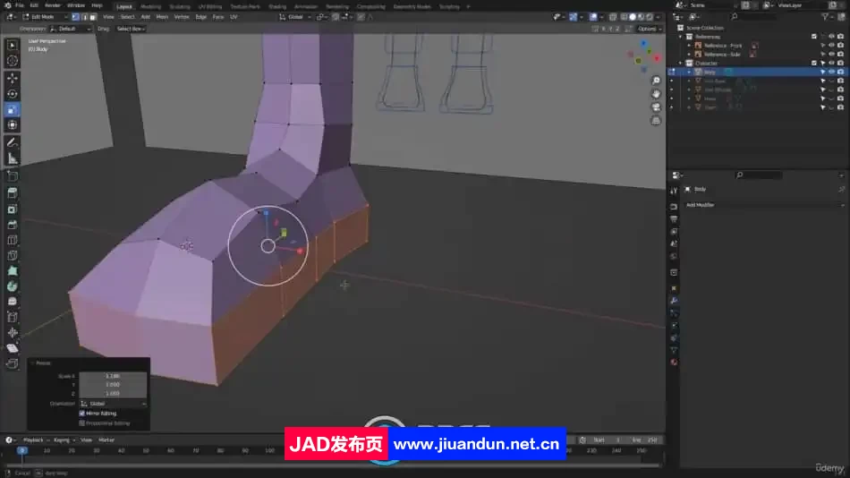 Blender三维人物角色建模与动画制作视频教程 3D 第3张