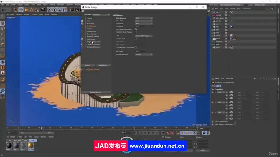 C4D迷你岛屿建模与动画制作视频教程 3D 第7张