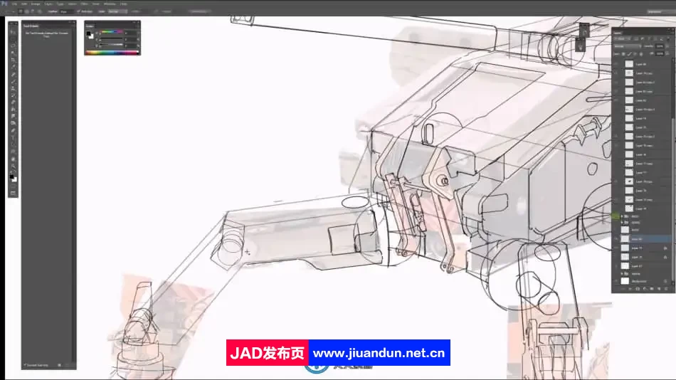 车辆和机甲设计数字绘画视频教程第1-4季合集 CG 第14张