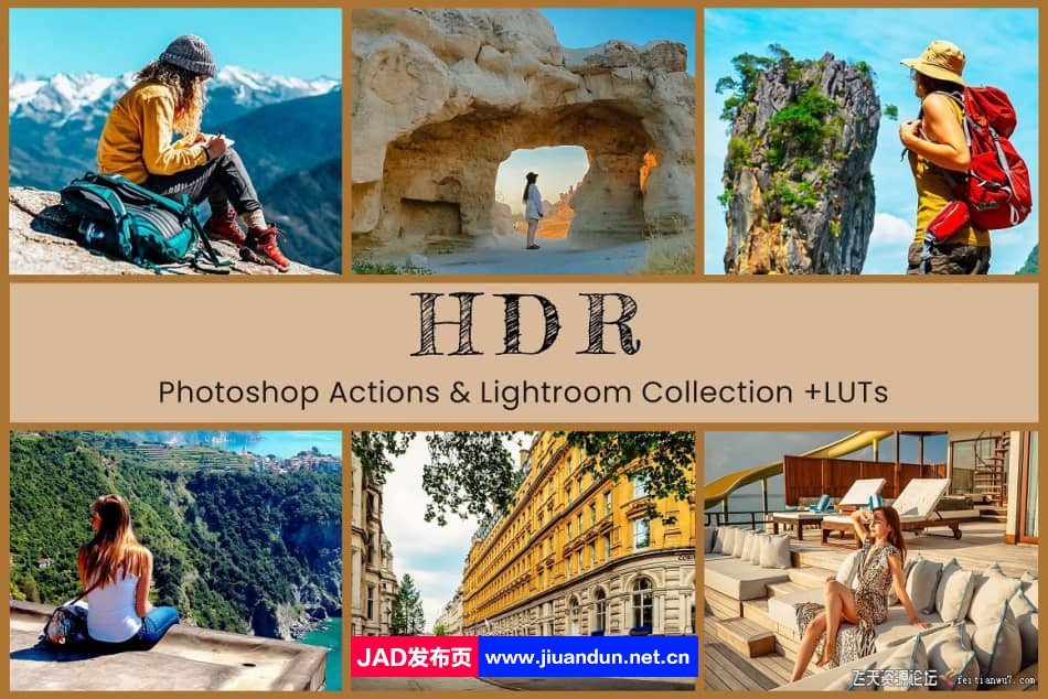 14个HDR旅拍风光人像Lightroom预设 14 HDR Photoshop Lightroom Presets LR预设 第1张