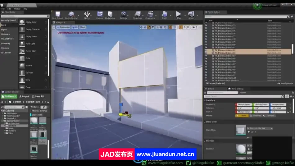UE虚幻引擎3D概念环境艺术设计视频教程 UE 第7张