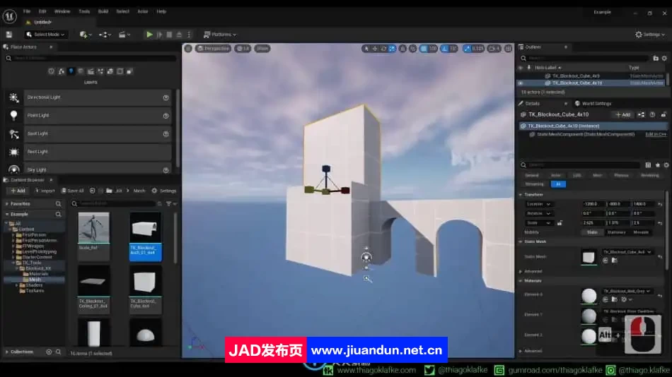 UE虚幻引擎3D概念环境艺术设计视频教程 UE 第6张